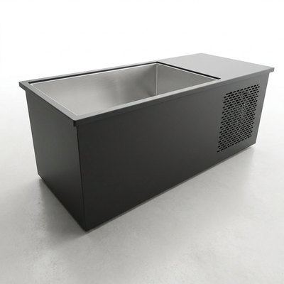 Cold Plunge Tub Designed for Home Wellness, 316L Stainless Steel Basin, Integrated Side Chiller, Rapid Cooling