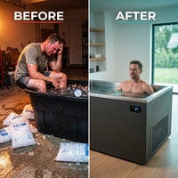 PolarEdge Monolith X Integrated Cold Plunge — Before & After